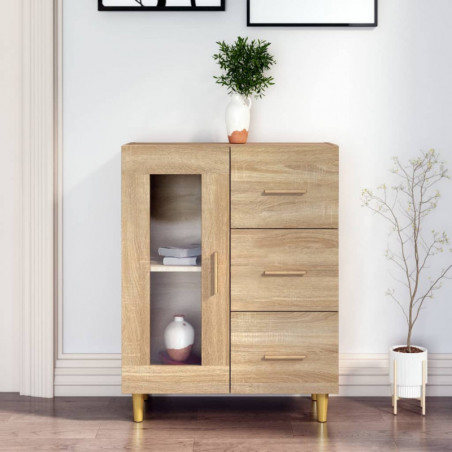 Sideboard Sonoma-Eiche 69,5x34x90 cm Holzwerkstoff