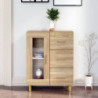 Sideboard Sonoma-Eiche 69,5x34x90 cm Holzwerkstoff