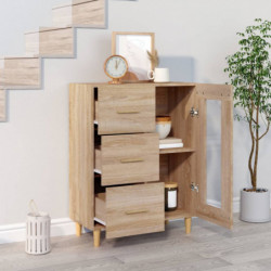 Sideboard Sonoma-Eiche 69,5x34x90 cm Holzwerkstoff