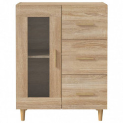 Sideboard Sonoma-Eiche 69,5x34x90 cm Holzwerkstoff