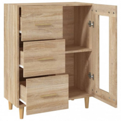 Sideboard Sonoma-Eiche 69,5x34x90 cm Holzwerkstoff