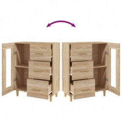 Sideboard Sonoma-Eiche 69,5x34x90 cm Holzwerkstoff