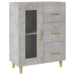 Sideboard Betongrau 69,5x34x90 cm Holzwerkstoff