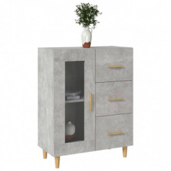 Sideboard Betongrau 69,5x34x90 cm Holzwerkstoff