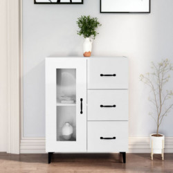 Sideboard Hochglanz-Weiß 69,5x34x90 cm Holzwerkstoff