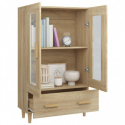 Highboard Sonoma-Eiche 70x31x115 cm Holzwerkstoff