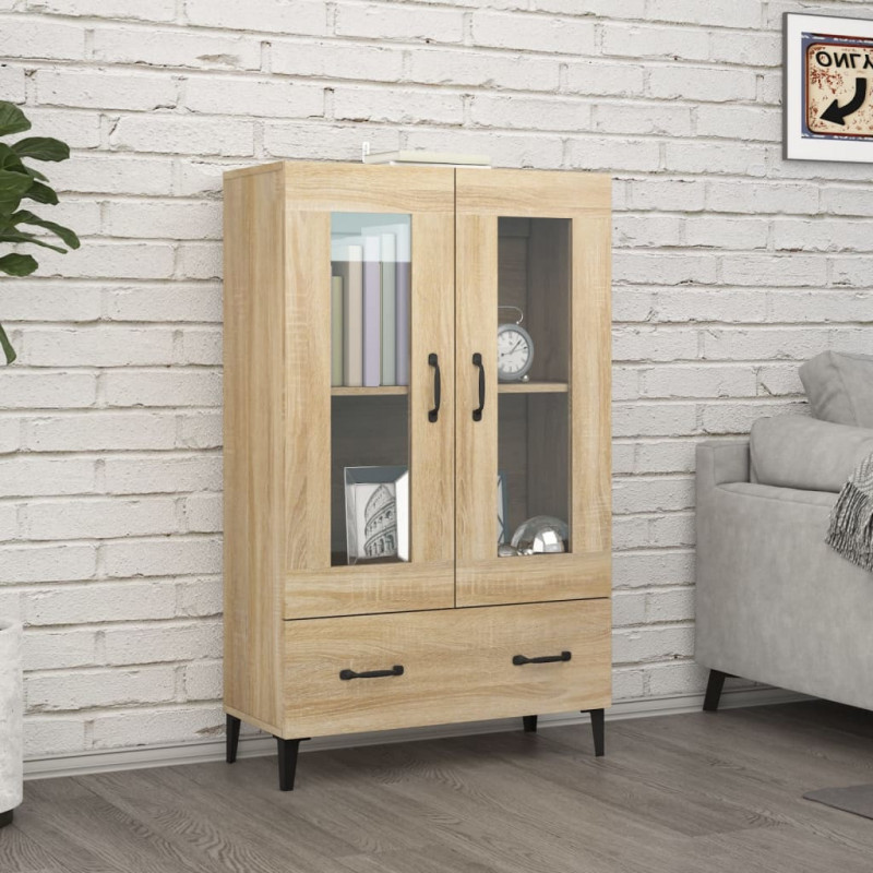 Highboard Sonoma-Eiche 70x31x115 cm Holzwerkstoff