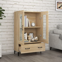 Highboard Sonoma-Eiche 70x31x115 cm Holzwerkstoff