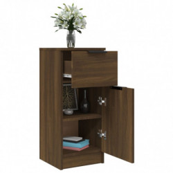 Sideboards 2 Stk. Braun Eichen-Optik 30x30x70 cm Holzwerkstoff