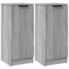 Sideboards 2 Stk. Grau Sonoma 30x30x70 cm Holzwerkstoff