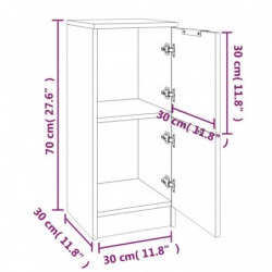 Sideboard Grau Sonoma 30x30x70 cm Holzwerkstoff