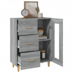 Sideboard Grau Sonoma 69,5x34x90 cm Holzwerkstoff