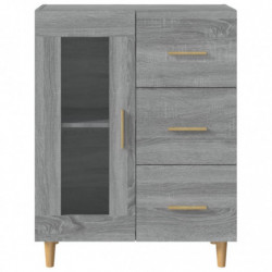 Sideboard Grau Sonoma 69,5x34x90 cm Holzwerkstoff