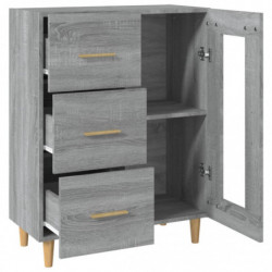 Sideboard Grau Sonoma 69,5x34x90 cm Holzwerkstoff