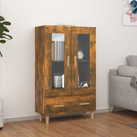 Highboard Räuchereiche 70x31x115 cm Holzwerkstoff