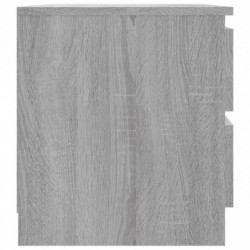 Nachttische 2 Stk. Grau Sonoma 50x39x43,5 cm Holzwerkstoff