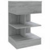 Nachttische 2 Stk. Grau Sonoma 40x35x65 cm Holzwerkstoff