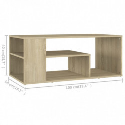 Couchtisch Sonoma-Eiche 100x50x40 cm Holzwerkstoff