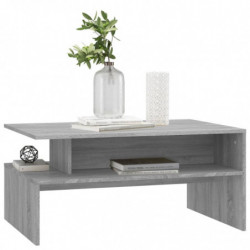 Couchtisch Grau Sonoma 90x60x42,5 cm Holzwerkstoff