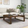 Couchtisch Braun Eiche 100x100x35 cm Holzwerkstoff