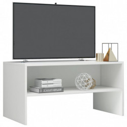 TV-Schrank Hochglanz-Weiß 80x40x40 cm Holzwerkstoff