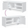 TV-Schrank Weiß 102x35x36,5 cm Holzwerkstoff