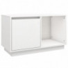 TV-Schrank Weiß 74x35x44 cm Massivholz Kiefer