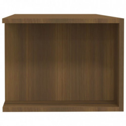 TV-Schrank mit LED-Leuchten Braun Eiche 135x39x30 cm