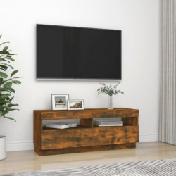 TV-Schrank mit LED-Leuchten Räuchereiche 100x35x40 cm