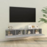 TV-Wandschränke 2 Stk. Grau Sonoma 100x30x30 cm Holzwerkstoff