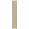 CD-Regale 2 Stk. Sonoma-Eiche 21x16x93,5 cm Holzwerkstoff