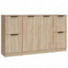 Sideboards 3 Stk. Sonoma-Eiche Holzwerkstoff