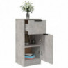 Sideboards 2 Stk. Betongrau 30x30x70 cm Holzwerkstoff