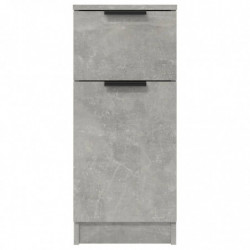 Sideboards 2 Stk. Betongrau 30x30x70 cm Holzwerkstoff