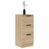 Sideboards 2 Stk. Sonoma-Eiche 30x30x70 cm Holzwerkstoff