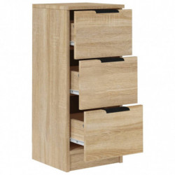 Sideboards 2 Stk. Sonoma-Eiche 30x30x70 cm Holzwerkstoff