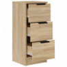 Sideboards 2 Stk. Sonoma-Eiche 30x30x70 cm Holzwerkstoff