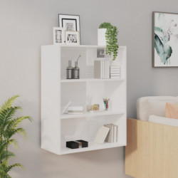 Hängeschrank Hochglanz-Weiß 69,5x32,5x90 cm
