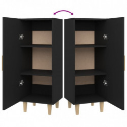 Sideboard Schwarz 34,5x34x90 cm Holzwerkstoff