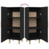 Sideboard Schwarz 34,5x34x90 cm Holzwerkstoff