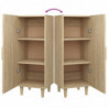 Sideboard Sonoma-Eiche 34,5x34x90 cm Holzwerkstoff