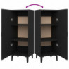 Sideboard Schwarz 34,5x34x90 cm Holzwerkstoff