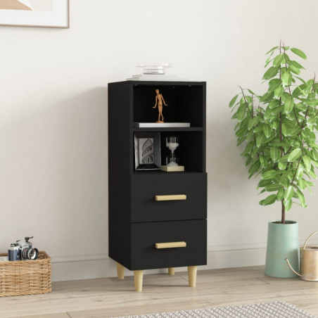 Sideboard Schwarz 34,5x34x90 cm Holzwerkstoff