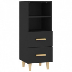 Sideboard Schwarz 34,5x34x90 cm Holzwerkstoff