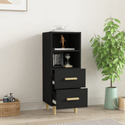 Sideboard Schwarz 34,5x34x90 cm Holzwerkstoff