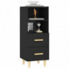 Sideboard Schwarz 34,5x34x90 cm Holzwerkstoff