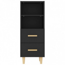 Sideboard Schwarz 34,5x34x90 cm Holzwerkstoff