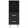 Sideboard Schwarz 34,5x34x90 cm Holzwerkstoff