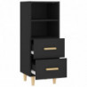 Sideboard Schwarz 34,5x34x90 cm Holzwerkstoff