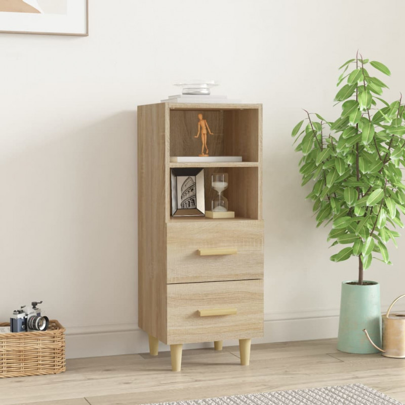 Sideboard Sonoma-Eiche 34,5x34x90 cm Holzwerkstoff